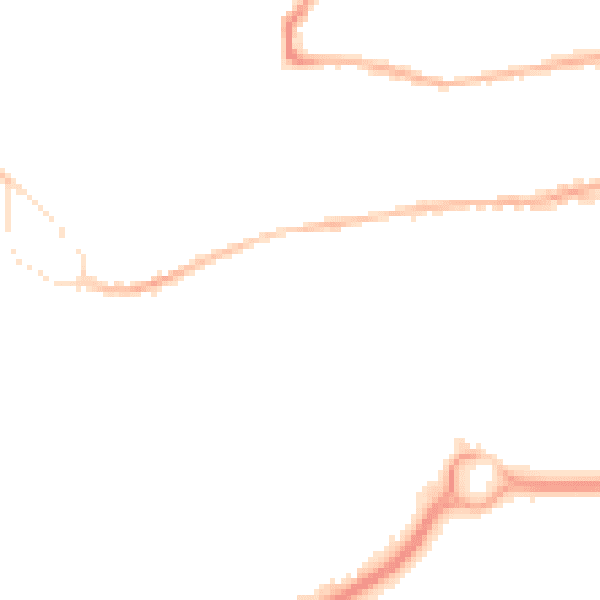 Night-time road noise heatmap for GU14 0BB