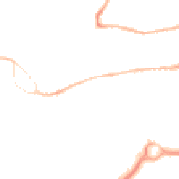 Night-time road noise heatmap for GU14 0BD