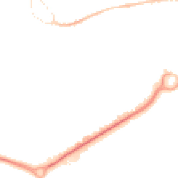 Night-time road noise heatmap for GU14 0BH