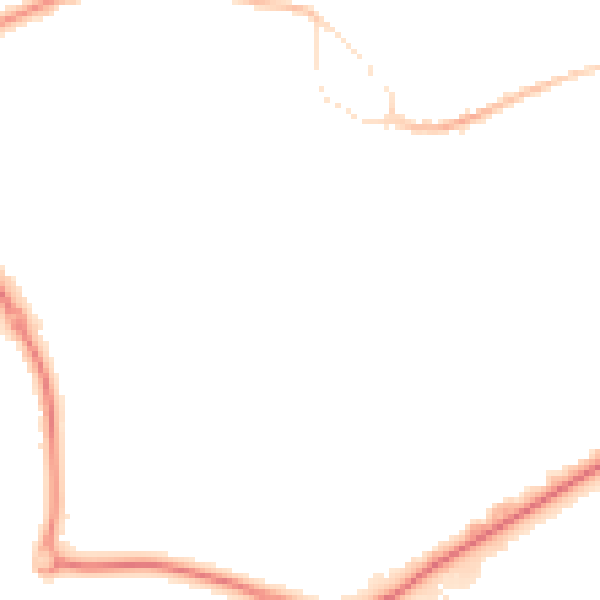 Night-time road noise heatmap for GU14 0BX