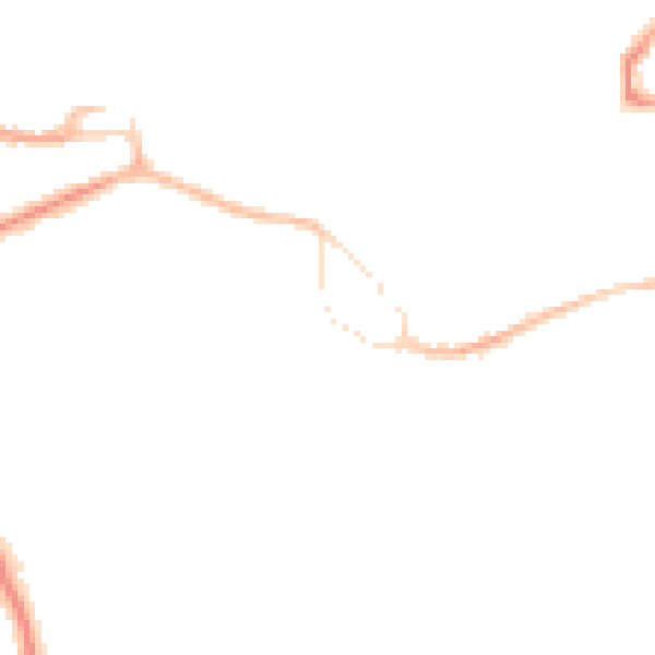 Night-time road noise heatmap for GU14 0EF