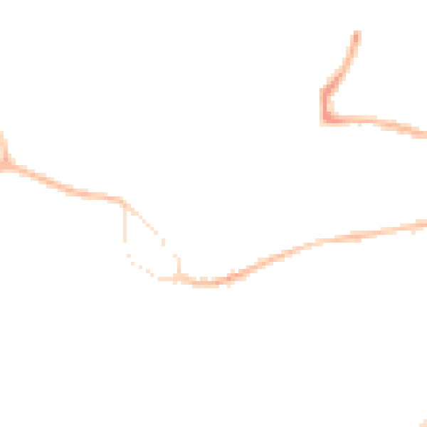 Night-time road noise heatmap for GU14 0ET