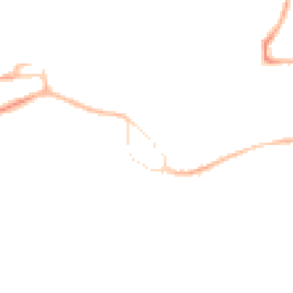 Night-time road noise heatmap for GU14 0JA