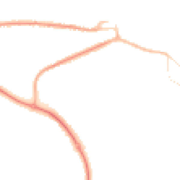Night-time road noise heatmap for GU14 0LF