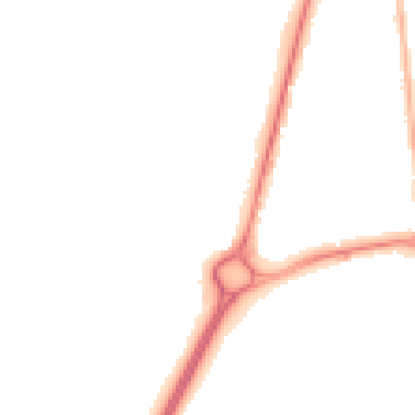 Night-time road noise heatmap for GU14 6FH