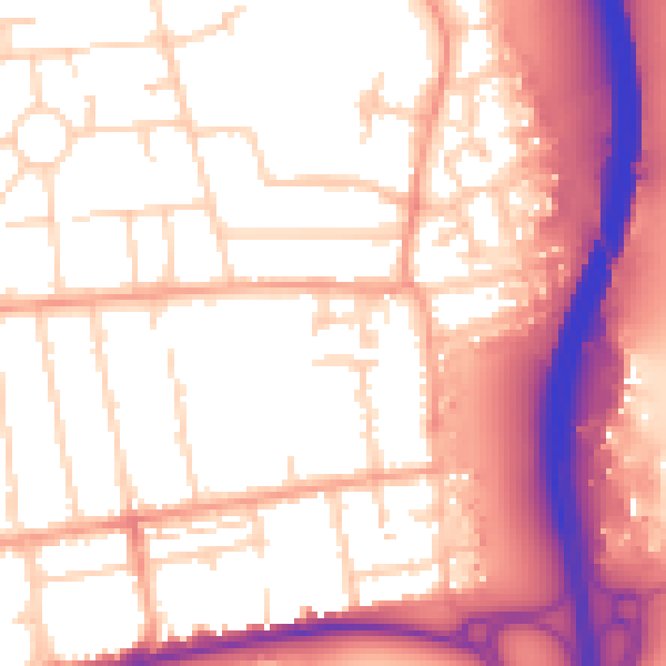 Daytime road noise heatmap for GU14 6PR