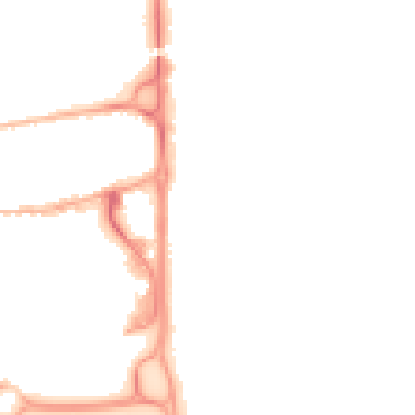 Night-time road noise heatmap for GU14 7AZ