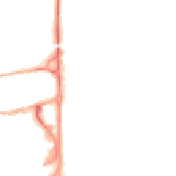Night-time road noise heatmap for GU14 7DA