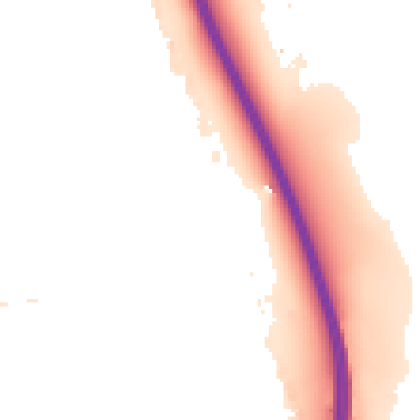 Night-time road noise heatmap for GU14 7DY
