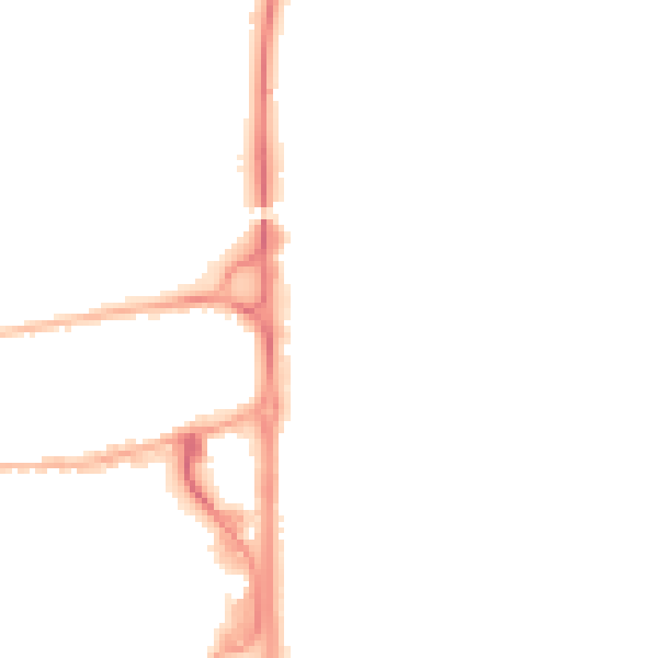 Night-time road noise heatmap for GU14 7FX