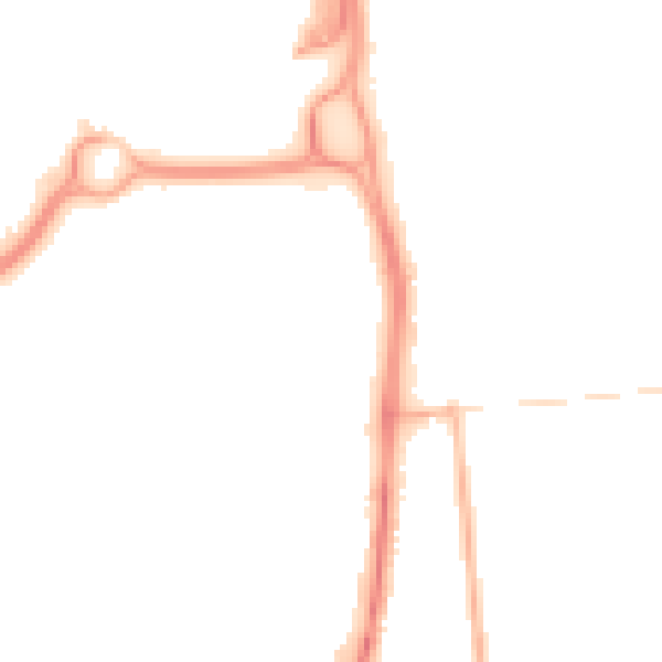 Night-time road noise heatmap for GU14 7GP