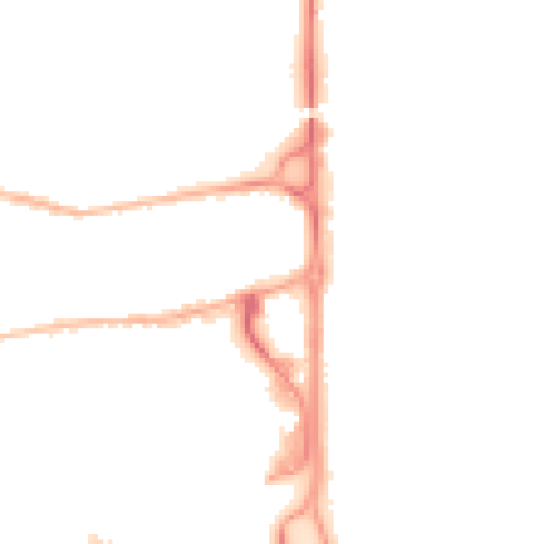 Night-time road noise heatmap for GU14 7UA