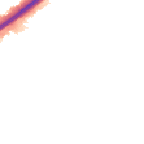 Night-time road noise heatmap for GU14 8RF