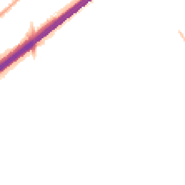 Night-time road noise heatmap for GU14 8TB