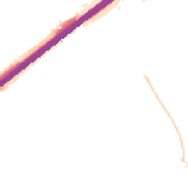 Night-time road noise heatmap for GU14 8TL