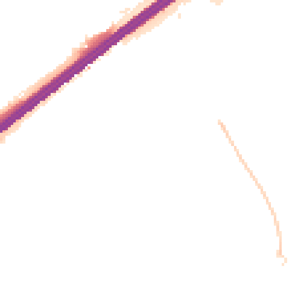 Night-time road noise heatmap for GU14 8XH