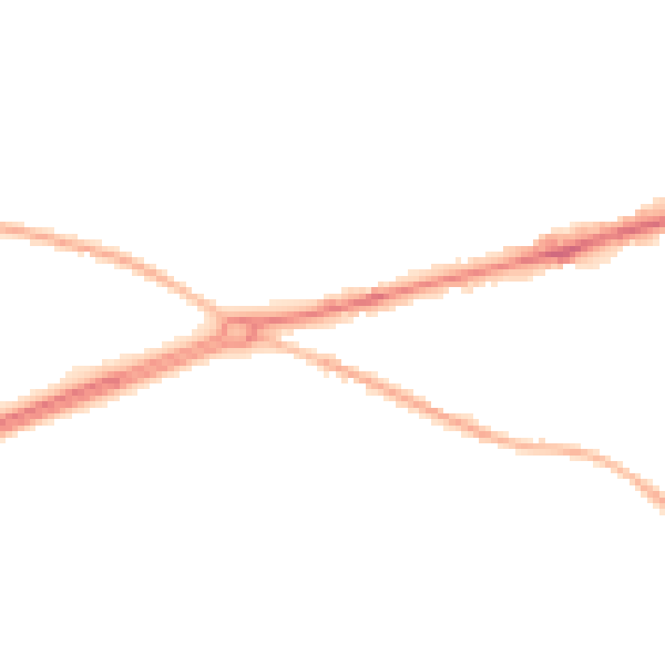 Night-time road noise heatmap for GU17 0AG