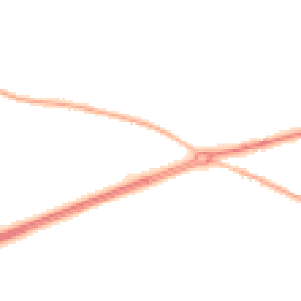 Night-time road noise heatmap for GU17 0AJ