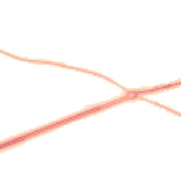 Night-time road noise heatmap for GU17 0AL