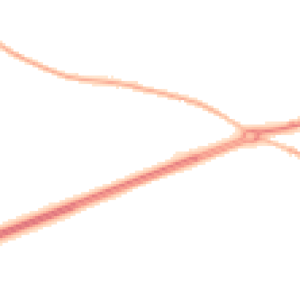 Night-time road noise heatmap for GU17 0AN