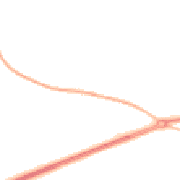 Night-time road noise heatmap for GU17 0AY