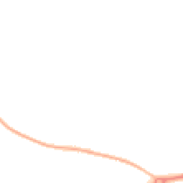 Night-time road noise heatmap for GU17 0BT