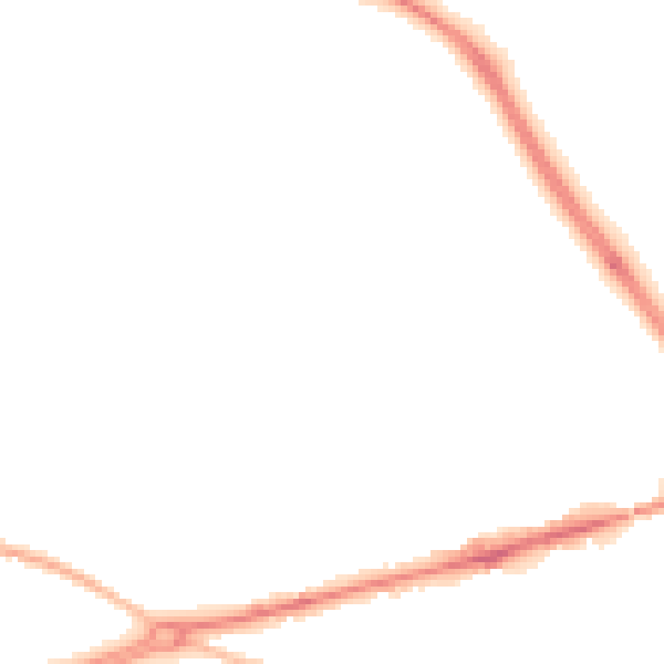 Night-time road noise heatmap for GU17 0JE
