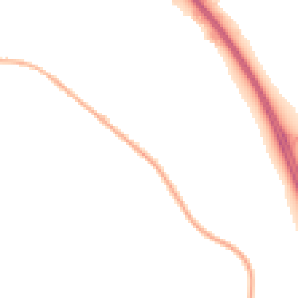 Night-time road noise heatmap for GU17 9EN