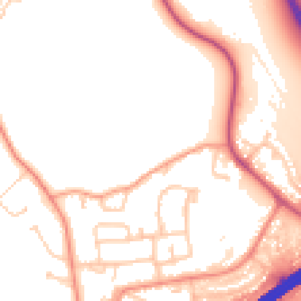 Daytime road noise heatmap for GU17 9FT
