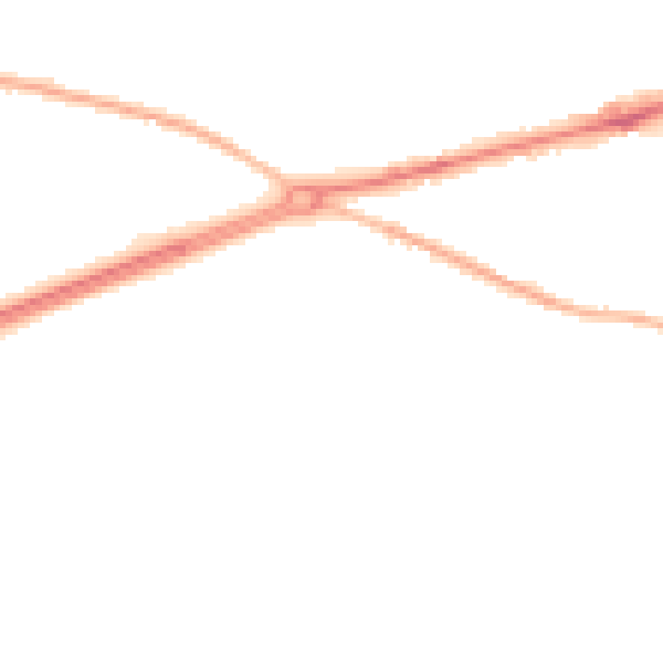 Night-time road noise heatmap for GU17 9JN