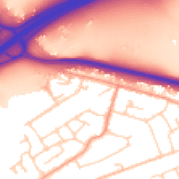 Daytime road noise heatmap for GU18 5AE