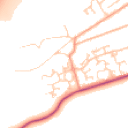Daytime road noise heatmap for GU18 5LA