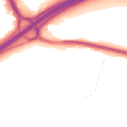 Night-time road noise heatmap for GU18 5QA