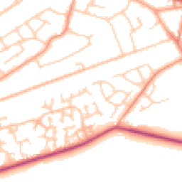 Daytime road noise heatmap for GU18 5QR