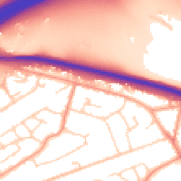 Daytime road noise heatmap for GU18 5RB