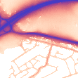 Daytime road noise heatmap for GU18 5RL