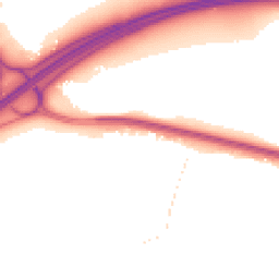 Night-time road noise heatmap for GU18 5RL