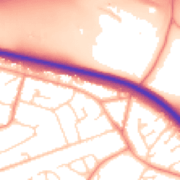 Daytime road noise heatmap for GU18 5RY