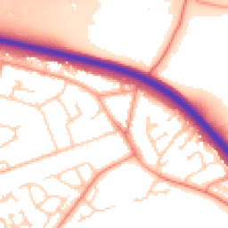 Daytime road noise heatmap for GU18 5SD