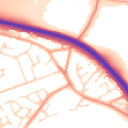 Daytime road noise heatmap for GU18 5SL