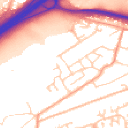 Daytime road noise heatmap for GU18 5TS