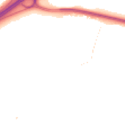 Night-time road noise heatmap for GU18 5TX