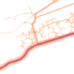 Daytime road noise heatmap for GU18 5UT