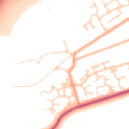 Daytime road noise heatmap for GU18 5YG