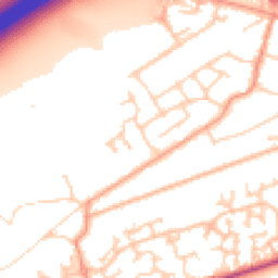 Daytime road noise heatmap for GU18 5YJ