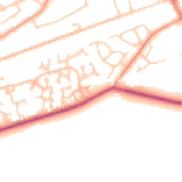 Daytime road noise heatmap for GU18 5YP