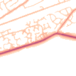 Daytime road noise heatmap for GU18 5YW