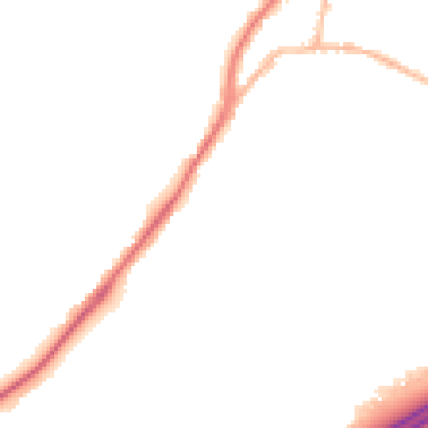 Night-time road noise heatmap for GU19 5BY