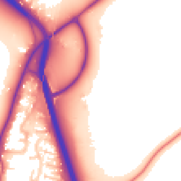 Daytime road noise heatmap for GU19 5HY