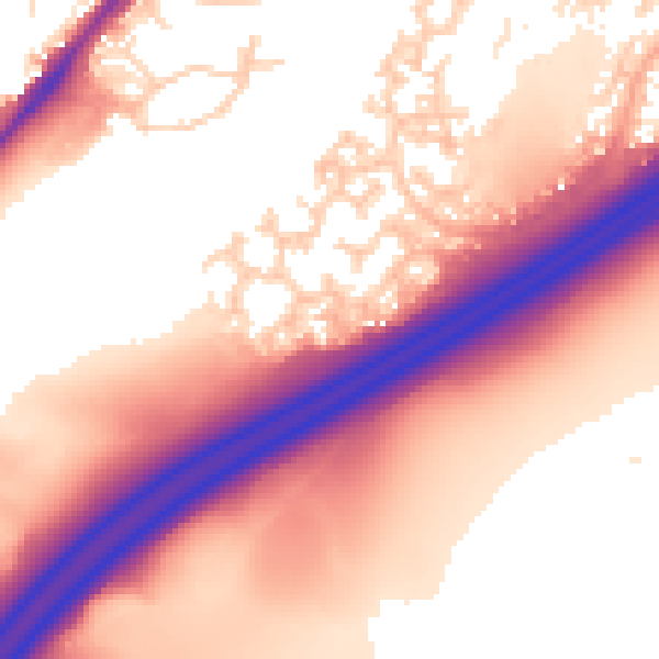 Daytime road noise heatmap for GU19 5QT